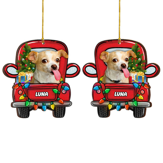 Funny Custom Photo of Dog Personalized Ornament