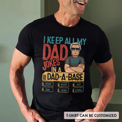 Funny Dad Jokes Dad-a-base Personalized Shirt