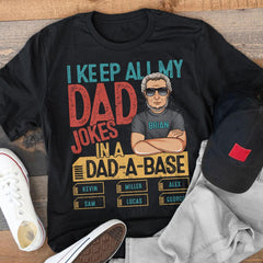 Funny Dad Jokes Dad-a-base Personalized Shirt
