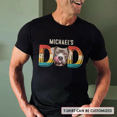 Funny Personalized Dog Dad Shirt With Customized Dog's Photo