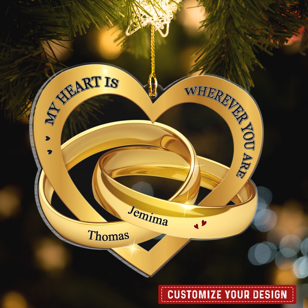 God Knew My Heart Needed You Couple Personalized Ornament