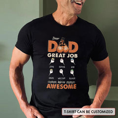 Great Job Dad We're Awesome Funny Personalized Shirt