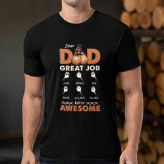 Great Job Dad We're Awesome Funny Personalized Shirt
