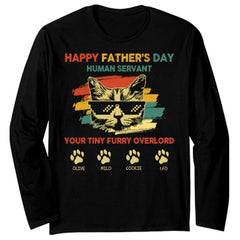 Happy Father Day Cat Dad Personalized Shirt