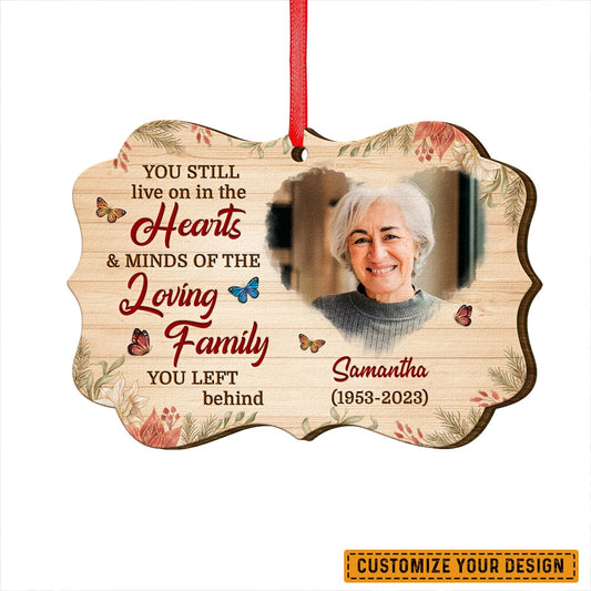 Heart And Mind Personalized Aluminum Ornament