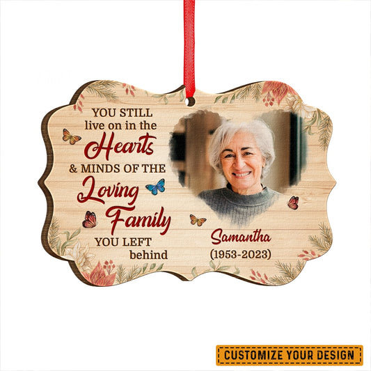 Heart And Mind Personalized Aluminum Ornament