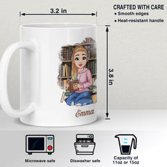 I Read Books I Drink Coffee Personalized Mug