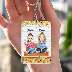 If  Friends Were Flowers I'd Pick You Personalized Keychain
