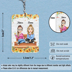 If  Friends Were Flowers I'd Pick You Personalized Keychain