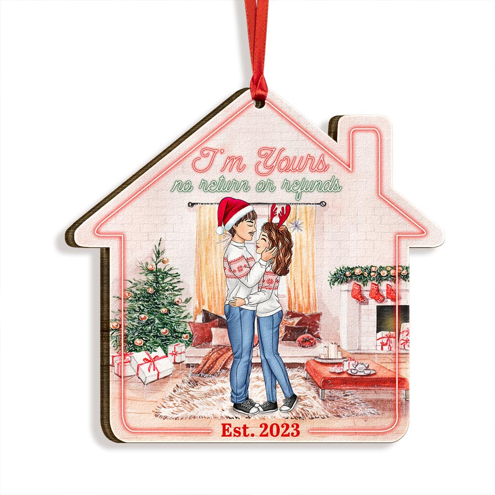 I'm Yours No Return Or Refunds Couple Personalized Ornament