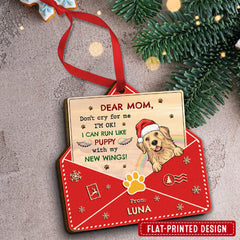 Letter from Heaven Memorial Dog Personalized Ornament