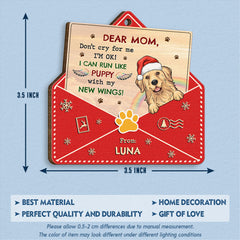 Letter from Heaven Memorial Dog Personalized Ornament