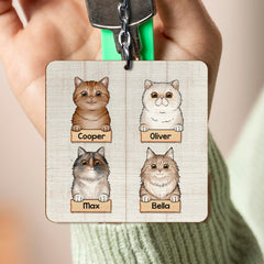 Life Is Better With Cats Personalized Keychain