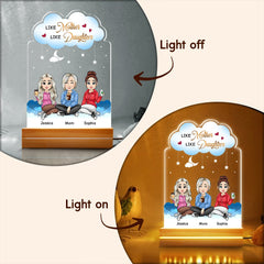 Like Mother Like Daughter Dreamy Cloud Personalized LED Night Light