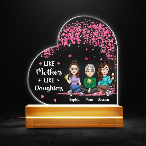 Like Mother Like Daughter Heart LED Night Light