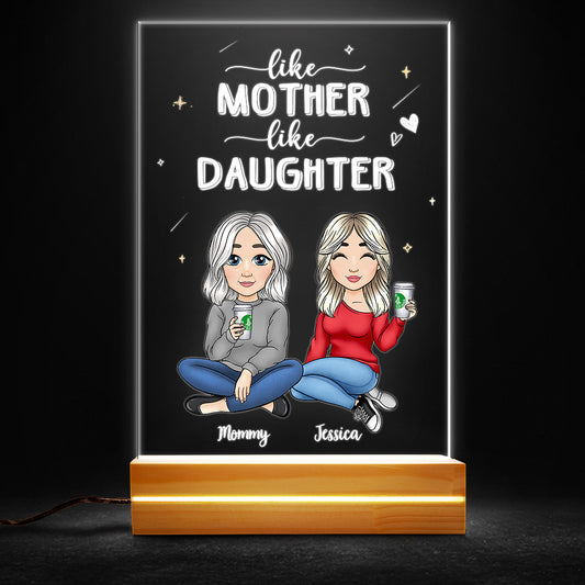 Like Mother Like Daughter Personalized LED Night Light