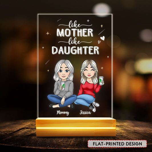Like Mother Like Daughter Personalized LED Night Light