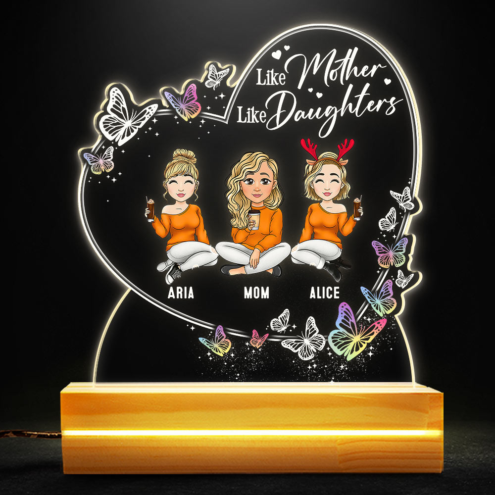 Like Mother Like Daughter Personalized Night Light