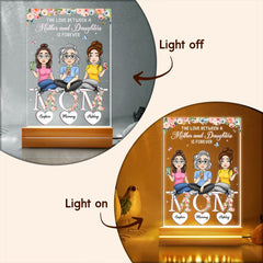 Love Between Mom and Daughter Personalized LED Night Light