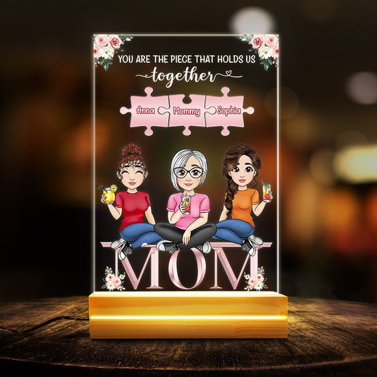 Love Between Mother & Daughter Personalized LED Night Light