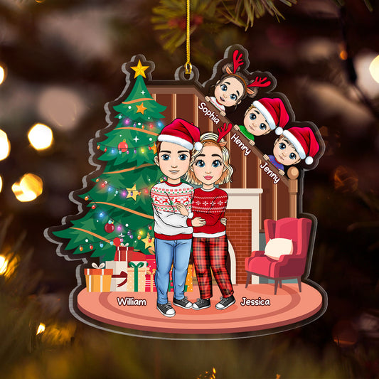 Lovely Family Personalized  Christmas Ornament