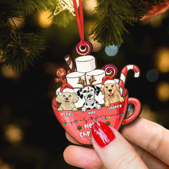 Merry Christmas Personalized Ornament For Dog Lover