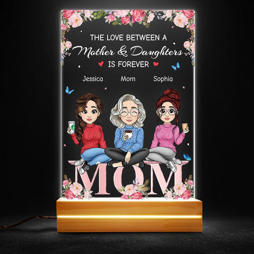 Mom & Daughter Love Is Forever Personalized LED Night Light