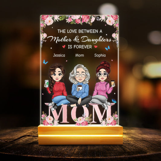 Mom & Daughter Love Is Forever Personalized LED Night Light