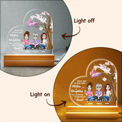 Mom & Daughter Side By Side Personalized LED Night Light
