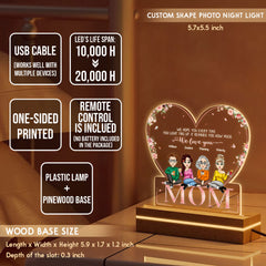 Mom It Reminds You How Much We Love You Personalized Led Night Light
