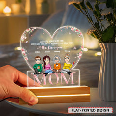 Mom It Reminds You How Much We Love You Personalized Led Night Light