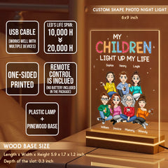My Children Light Up My Life Mom Personalized Led Night Light