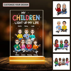 My Children Light Up My Life Mom Personalized Led Night Light