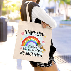 Personalised Teacher Tote Bag Thank You