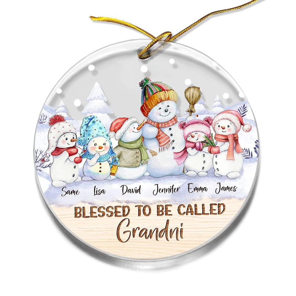 Personalized Acrylic Be Called Grandma Ornament Style Gift