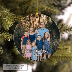 Personalized Acrylic Christmas Family Ornament