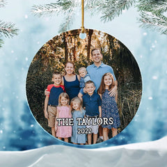 Personalized Acrylic Christmas Family Ornament