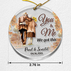 Personalized Acrylic Couple Ornament You And Me