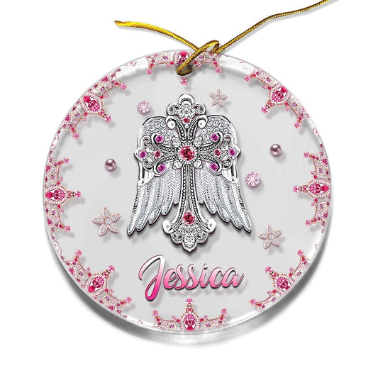 Personalized Acrylic Cross Faith Ornament Jewelry Style