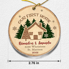 Personalized Acrylic First Home Ornament