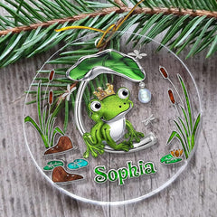 Personalized Acrylic Frog Ornament Jewelry Style