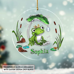 Personalized Acrylic Frog Ornament Jewelry Style