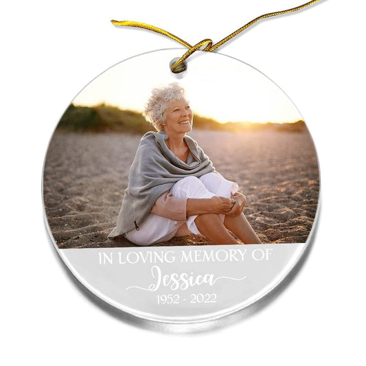 Personalized Acrylic Memorial Grandma Ornament In Loving Memory
