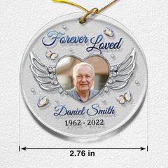 Personalized Acrylic Memorial Ornament Angel Wing Jewelry Style