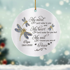 Personalized Acrylic Memorial Ornament Dad Christmas Gift