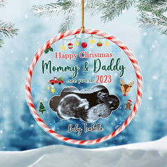 Personalized Acrylic New Baby Ornament Upcoming Baby