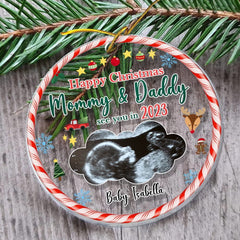 Personalized Acrylic New Baby Ornament Upcoming Baby