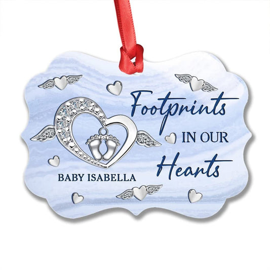 Personalized Aluminum Baby Miscarriage Ornament Memorial Baby