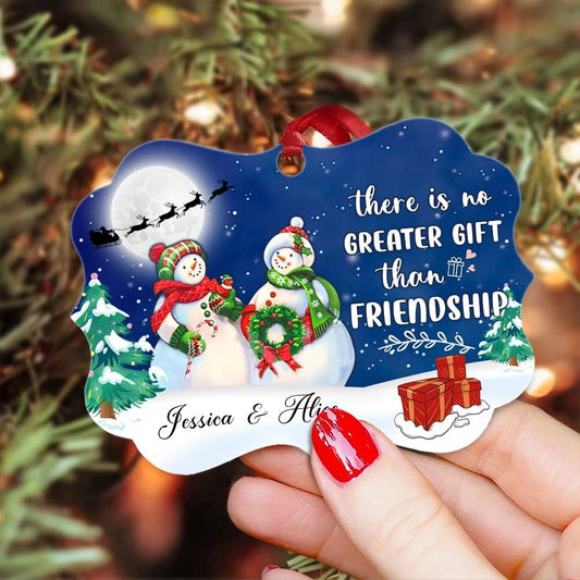 Personalized Aluminum Best Friend Ornament Christmas Gift
