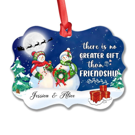 Personalized Aluminum Best Friend Ornament Christmas Gift